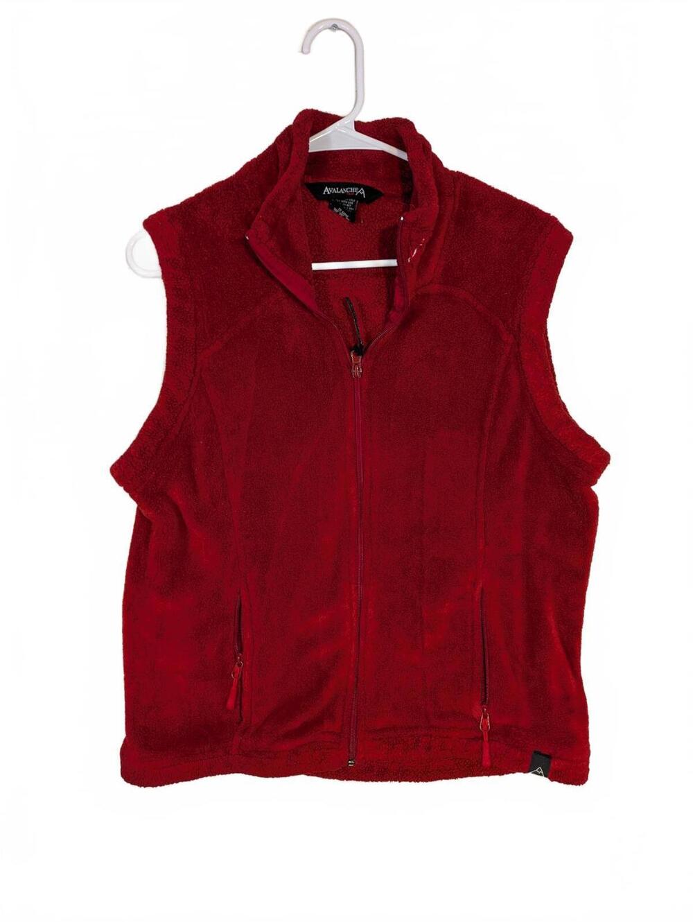 Avalanche Wear Fleece Zip Up Vest Outdoor Hiking Casual Womens Large